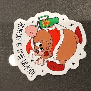 Gus Lookin' Like a Snack Christmas 2.36" x 2.76" Sticker